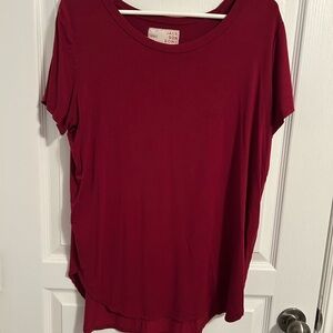 Jackson Rowe Deep Red Short Sleeve Tee